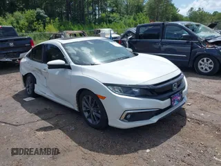 2021 Honda Civic Sedan EX-L with VIN 19XFC1F7XME006512, listed as a IAAI auction lot 40003939 with 90,881 mi miles. Bid and sale history available at carsss.com. Image 1.