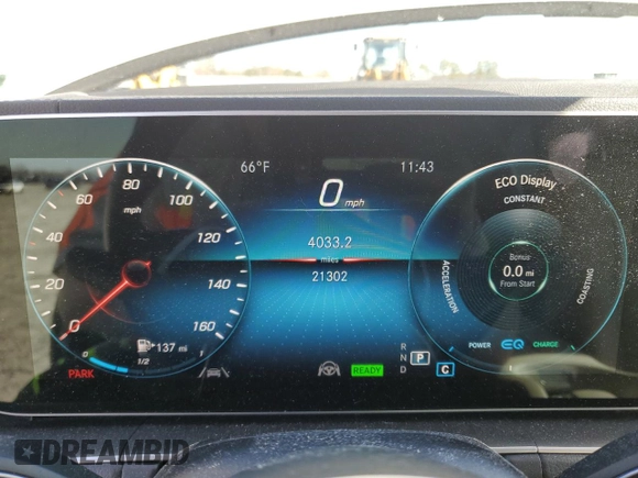 2022 Mercedes-Benz GLS with VIN 4JGFF5KE8NA802405, listed as a Copart auction lot 43269675 with 21,302 mi miles and Salvage Title. Bid and sale history available at carsss.com. Image 9.