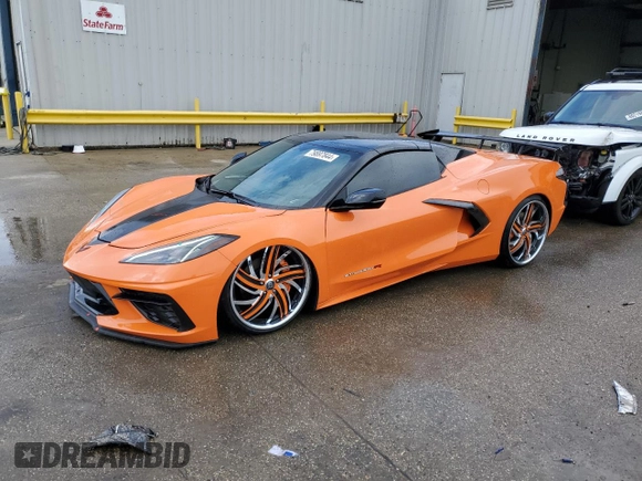 2023 Chevrolet Corvette 2LT with VIN 1G1YB3D44P5124404, listed as a Copart auction lot 79897844 with 6,394 mi miles and Salvage Title. Bid and sale history available at carsss.com. Image 1.