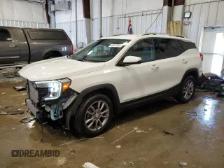 2023 GMC Terrain SLT with VIN 3GKALVEG1PL115626, listed as a Copart auction lot 44597285 with 39,047 mi miles and Salvage Title. Bid and sale history available at carsss.com. Image 1.
