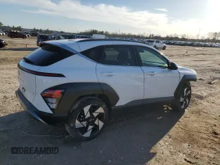 2024 Hyundai Kona Limited with VIN KM8HE3A30RU041860, listed as a Copart auction lot 47130005 with 17,165 mi miles and Salvage Title. Bid and sale history available at carsss.com. Image 3.