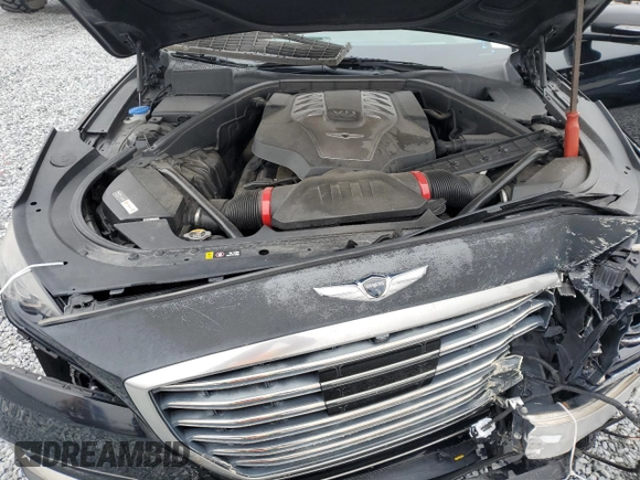2018 Genesis G80 Ultimate with VIN KMHGN4JF7JU216279, listed as a Copart auction lot 42200505 with 52,514 mi miles and Salvage Title. Bid and sale history available at DreamBid. Image 12.