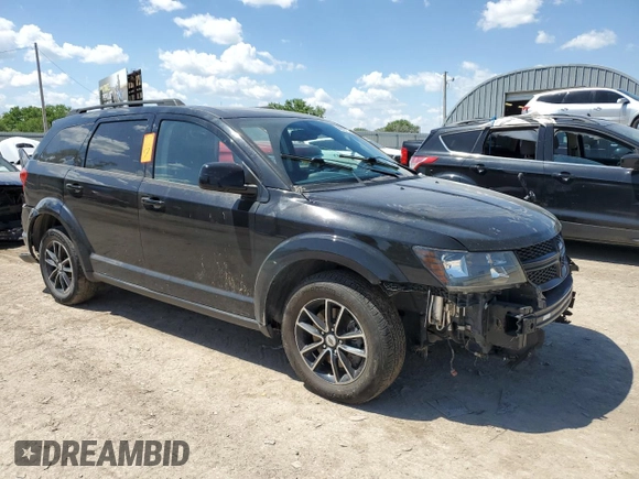 2019 Dodge Journey SE with VIN 3C4PDCBB0KT747252, listed as a Copart auction lot 56652425 with 72,581 mi miles and Salvage title. Bid and sale history available at DreamBid. Image 4.