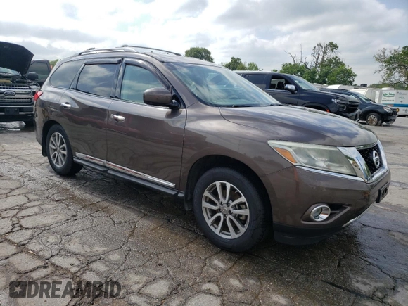 2015 Nissan Pathfinder SL z VIN 5N1AR2MM2FC678027, wystawiony jako Copart lot #56682035 z przebiegiem 152 417 mil mil oraz Szkoda całkowita • Salvage title. Historia ofert i sprzedaży dostępna na DreamBid. Obrazek 4.