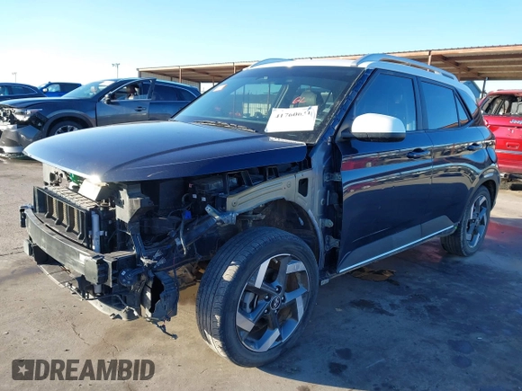 2023 Hyundai Venue Limited with VIN KMHRC8A31PU268141, listed as a IAAI auction lot 41760631 with 40,746 mi miles and . Bid and sale history available at DreamBid. Image 2.