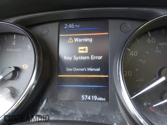2019 Nissan Rogue SL with VIN 5N1AT2MV9KC759403, listed as a IAAI auction lot 41079745 with 57,419 mi miles. Bid and sale history available at carsss.com. Image 15.