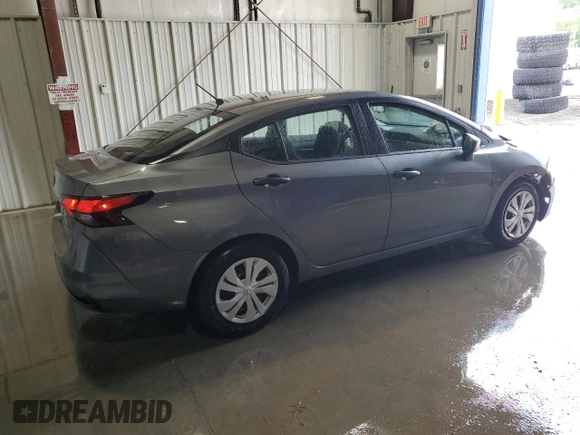 2024 Nissan Versa S with VIN 3N1CN8DVXRL923107, listed as a Copart auction lot 59899525 with 20,566 mi miles and Salvage title. Bid and sale history available at DreamBid. Image 3.