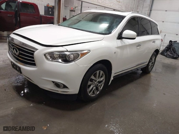 2014 Infiniti QX60 with VIN 5N1AL0MM2EC550424, listed as a IAAI auction lot 41746433 with 111,898 mi miles. Bid and sale history available at carsss.com. Image 2.