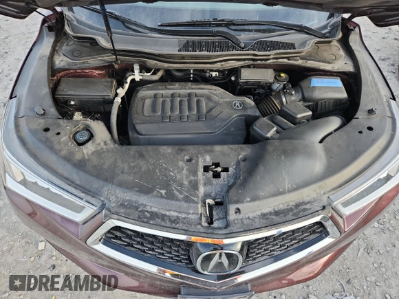 2017 Acura MDX Technology with VIN 5FRYD4H58HB011676, listed as a Copart auction lot 60608615 with 65,927 mi miles and Salvage title. Bid and sale history available at DreamBid. Image 12.