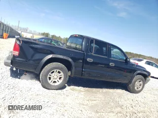 2003 Dodge Dakota Sport with VIN 1D7HL38X13S358851, listed as a Copart auction lot 46395655 with 219,125 mi miles and Salvage Title. Bid and sale history available at carsss.com. Image 3.
