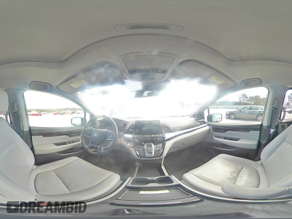2020 Honda Odyssey Elite with VIN 5FNRL6H91LB023846, listed as a Copart auction lot 48240135 with 92,400 mi miles and Salvage title. Bid and sale history available at DreamBid. Image 14.