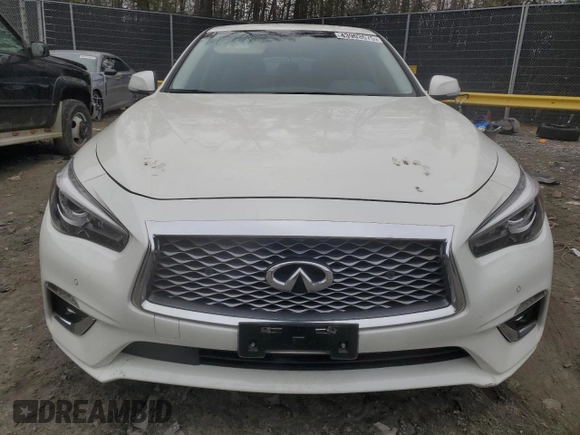 2021 Infiniti Q50 Luxe with VIN JN1EV7BR6MM752279, listed as a Copart auction lot 43903675 with 52,400 mi miles and Salvage Title. Bid and sale history available at carsss.com. Image 5.