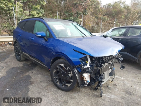 2024 Kia Sportage SX-Prestige with VIN 5XYK53DF5RG227234, listed as a IAAI auction lot 41224211 with 7,155 mi miles and . Bid and sale history available at DreamBid. Image 1.
