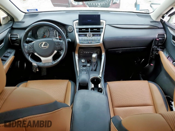 2016 Lexus NX 200t with VIN JTJYARBZ4G2041887, listed as a Copart auction lot 59866895 with 37,916 mi miles and Salvage title. Bid and sale history available at DreamBid. Image 8.
