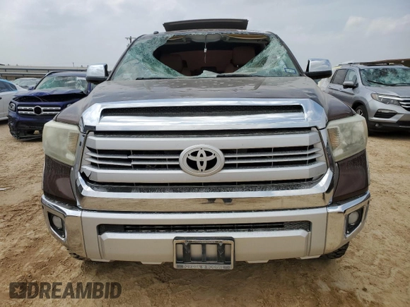 2015 Toyota Tundra Platinum z VIN 5TFAW5F11FX434086, wystawiony jako Copart lot #51345655 z przebiegiem 160 462 mil mil oraz Czysty tytuł • Clean title. Historia ofert i sprzedaży dostępna na DreamBid. Obrazek 5.