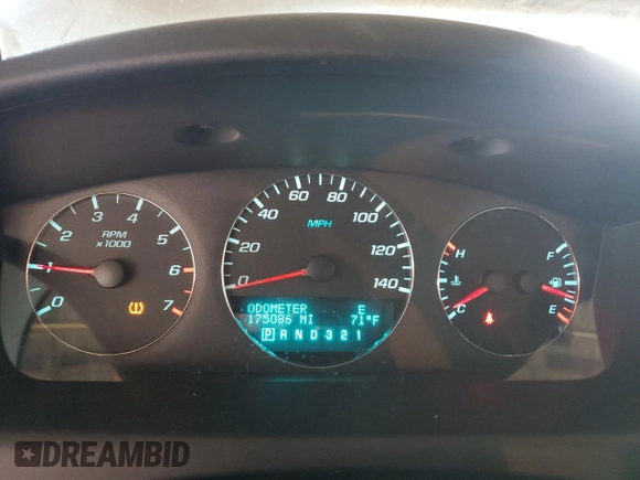 2007 Chevrolet Impala LT with VIN 2G1WC58R879185683, listed as a Copart auction lot 83369324 with 175,086 mi miles and Salvage Title. Bid and sale history available at DreamBid. Image 9.