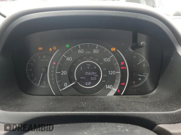 2014 Honda CR-V EX-L with VIN 5J6RM4H72EL009383, listed as a Copart auction lot 51200455 with 56,284 mi miles and Salvage Title. Bid and sale history available at carsss.com. Image 9.