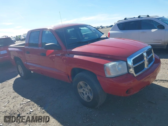2005 Dodge Dakota SLT with VIN 1D7HW48N65S202948, listed as a IAAI auction lot 38573315 with 351,854 mi miles and . Bid and sale history available at DreamBid. Image 1.