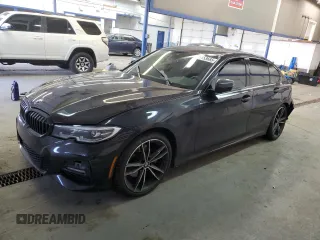 2022 BMW 3 Series 330i xDrive with VIN 3MW5R7J00N8C68253, listed as a Copart auction lot 89153665 with 0 mi miles and Salvage Title. Bid and sale history available at carsss.com. Image 1.