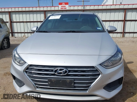 2022 Hyundai Accent SEL with VIN 3KPC24A69NE187223, listed as a IAAI auction lot 41786275 with 36,799 mi miles. Bid and sale history available at carsss.com. Image 12.