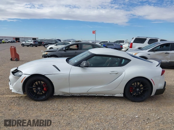 2022 Toyota GR Supra 3.0 with VIN WZ1DB0C06NW049264, listed as a IAAI auction lot 41168384 with 20,203 mi miles. Bid and sale history available at carsss.com. Image 14.