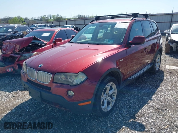 2010 BMW X3 xDrive30i with VIN WBXPC9C4XAWJ34508, listed as a IAAI auction lot 41970307 with 282,301 mi miles. Bid and sale history available at carsss.com. Image 2.
