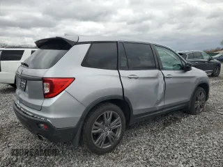 2021 Honda Passport EX-L with VIN 5FNYF7H55MB001016, listed as a Copart auction lot 47464465 with 70,450 mi miles and Salvage Title. Bid and sale history available at carsss.com. Image 3.