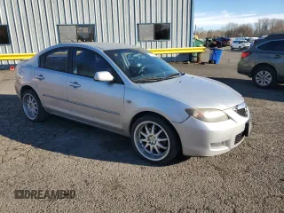 2008 Mazda 3 i Sport with VIN JM1BK12F181775133, listed as a Copart auction lot 87660145 with 150,373 mi miles and Salvage Title. Bid and sale history available at DreamBid. Image 4.