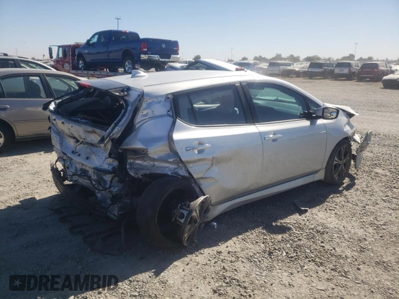 2022 Nissan LEAF SV Plus with VIN 1N4BZ1CV3NC561350, listed as a Copart auction lot 76419374 with 42,215 mi miles and Salvage Title. Bid and sale history available at DreamBid. Image 3.