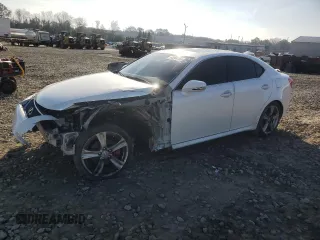 2013 Lexus IS 250 with VIN JTHBF5C27D5185429, listed as a Copart auction lot 43960165 with 153,616 mi miles and Salvage Title. Bid and sale history available at carsss.com. Image 1.