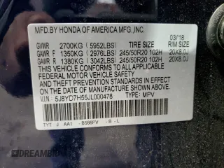 2018 Acura MDX Sport Hybrid w/Technology Pkg with VIN 5J8YD7H55JL000478, listed as a Copart auction lot 80960964 with 0 mi miles and Salvage Title. Bid and sale history available at carsss.com. Image 13.