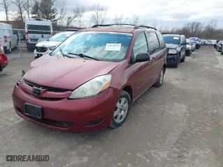 2007 Toyota Sienna CE with VIN 5TDZK23C97S025814, listed as a IAAI auction lot 41870594 with 283,916 mi miles. Bid and sale history available at carsss.com. Image 2.