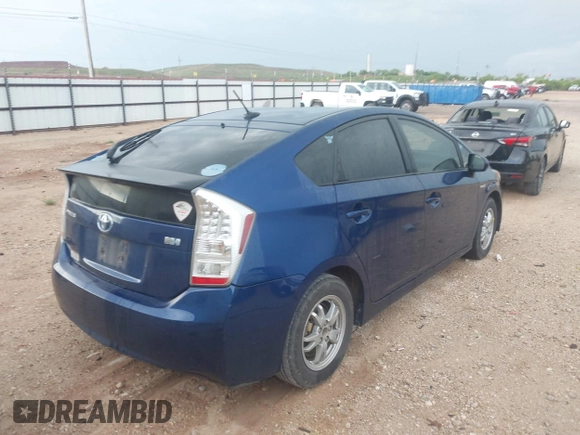 2010 Toyota Prius II with VIN JTDKN3DU3A0217150, listed as a IAAI auction lot 42107105 with 191,913 mi miles. Bid and sale history available at carsss.com. Image 4.