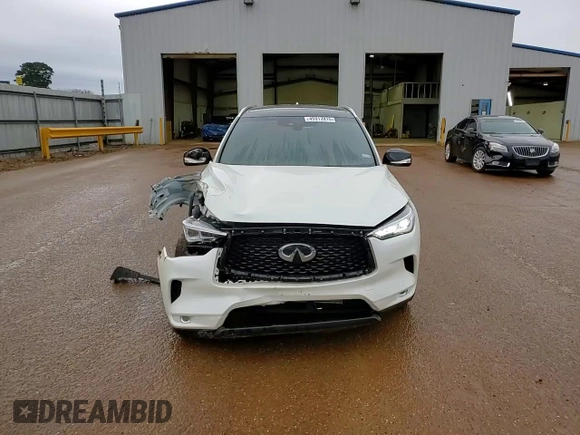 2021 Infiniti QX50 Luxe with VIN 3PCAJ5BB9MF112350, listed as a Copart auction lot 45912815 with 33,802 mi miles and Salvage Title. Bid and sale history available at DreamBid. Image 12.