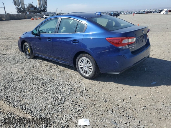 2018 Subaru Impreza Premium with VIN 4S3GKAD69J3608886, listed as a Copart auction lot 59051215 with 43,326 mi miles and Salvage title. Bid and sale history available at DreamBid. Image 2.