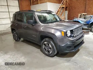 2018 Jeep Renegade Upland with VIN ZACCJBAB5JPG63825, listed as a Copart auction lot 61135135 with 113,666 mi miles and Salvage title. Bid and sale history available at DreamBid. Image 4.