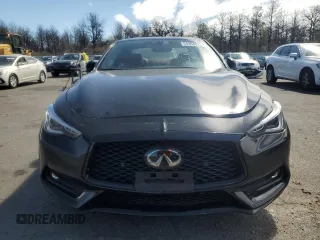 2022 Infiniti Q60 Red Sport 400 with VIN JN1FV7LL8NM681098, listed as a Copart auction lot 54364875 with 17,216 mi miles and Salvage title. Bid and sale history available at DreamBid. Image 5.