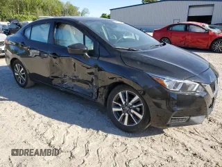 2021 Nissan Versa SV with VIN 3N1CN8EV9ML873386, listed as a Copart auction lot 53281305 with 61,140 mi miles and Salvage Title. Bid and sale history available at DreamBid. Image 4.