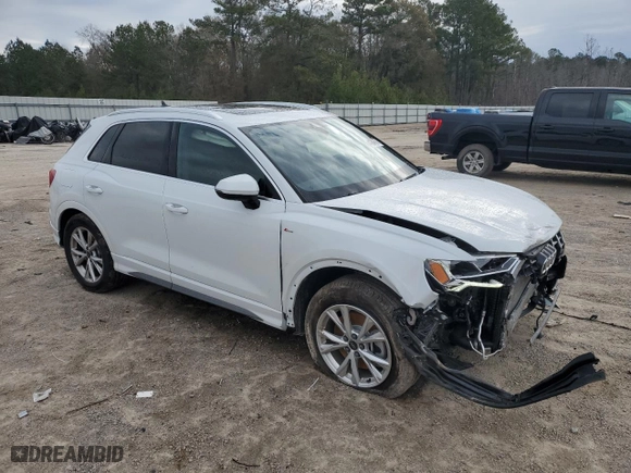 2024 Audi Q3 S line Premium with VIN WA1DECF34R1170613, listed as a Copart auction lot 41694995 with 8,994 mi miles and Salvage Title. Bid and sale history available at carsss.com. Image 4.
