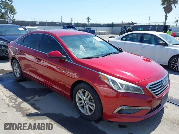 2015 Hyundai Sonata 2.4L SE with VIN 5NPE24AF6FH054876, listed as a IAAI auction lot 41997263 with 192,510 mi miles. Bid and sale history available at carsss.com. Image 1.