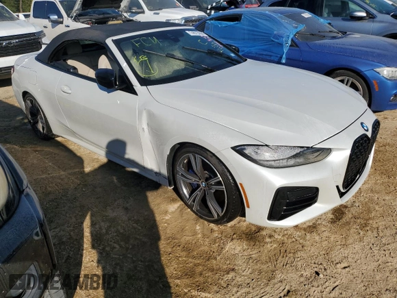 2022 BMW 4 Series M440i with VIN WBA53AT04NCJ52493, listed as a Copart auction lot 74673394 with Not provided miles and Non repairable. Bid and sale history available at DreamBid. Image 4.