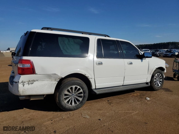2017 Ford Expedition EL XLT with VIN 1FMJK1HT9HEA55804, listed as a Copart auction lot 87693645 with 92,675 mi miles and Salvage Title. Bid and sale history available at carsss.com. Image 3.