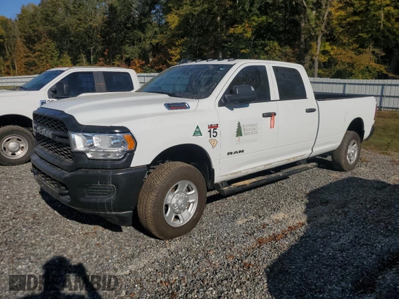 2022 Ram 3500 Tradesman with VIN 3C63R3GJ7NG341781, listed as a Copart auction lot 74441554 with 0 mi miles and Salvage Title. Bid and sale history available at carsss.com. Image 1.