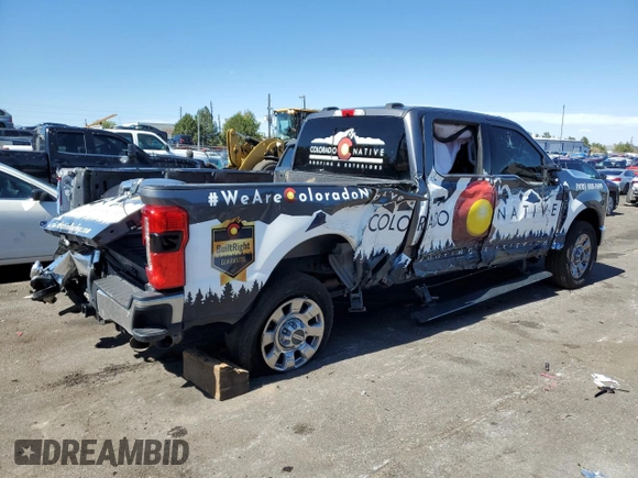 2023 Ford F-350 XL with VIN 1FT8W3BM0PEC08475, listed as a Copart auction lot 43587265 with 38,805 mi miles and Salvage title. Bid and sale history available at DreamBid. Image 3.