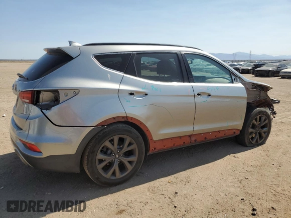 2017 Hyundai Santa Fe Ultimate with VIN 5XYZW4LA9HG458319, listed as a Copart auction lot 62652175 with 128,700 mi miles and Salvage title. Bid and sale history available at DreamBid. Image 3.
