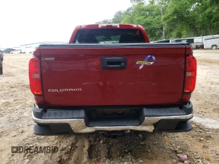 2021 Chevrolet Colorado 2WD Work Truck with VIN 1GCGSBEA9M1293385, listed as a Copart auction lot 55382135 with 39,287 mi miles and Salvage title. Bid and sale history available at DreamBid. Image 6.