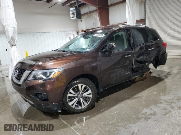 2020 Nissan Pathfinder SL with VIN 5N1DR2CM0LC639463, listed as a Copart auction lot 61338805 with 65,333 mi miles and Salvage title. Bid and sale history available at DreamBid. Image 1.