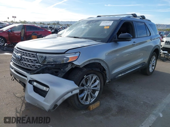 2020 Ford Explorer Limited with VIN 1FMSK8FH6LGB77156, listed as a IAAI auction lot 41806833 with 71,486 mi miles. Bid and sale history available at carsss.com. Image 2.