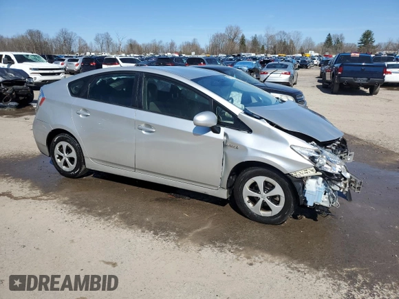 2014 Toyota Prius Four with VIN JTDKN3DUXE0384658, listed as a Copart auction lot 53501075 with 116,889 mi miles and Salvage Title. Bid and sale history available at carsss.com. Image 4.