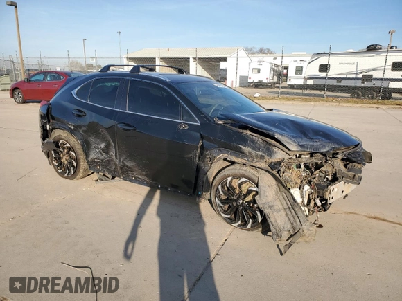 2021 Lexus UX 250h z VIN JTHX9JBH0M2054209, wystawiony jako Copart lot #45482125 z przebiegiem Nie podano mil oraz Szkoda całkowita • Salvage title. Historia ofert i sprzedaży dostępna na DreamBid. Obrazek 4.